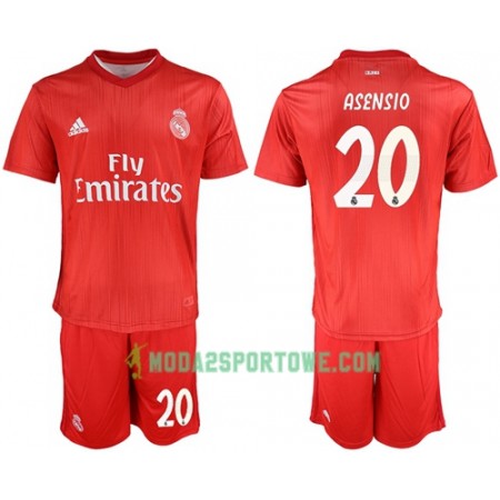 Koszulka Real Madryt Asensio 20 Dziecięcy Trzeci Stroje Piłkarskie 2018/19 Krótki Rękaw